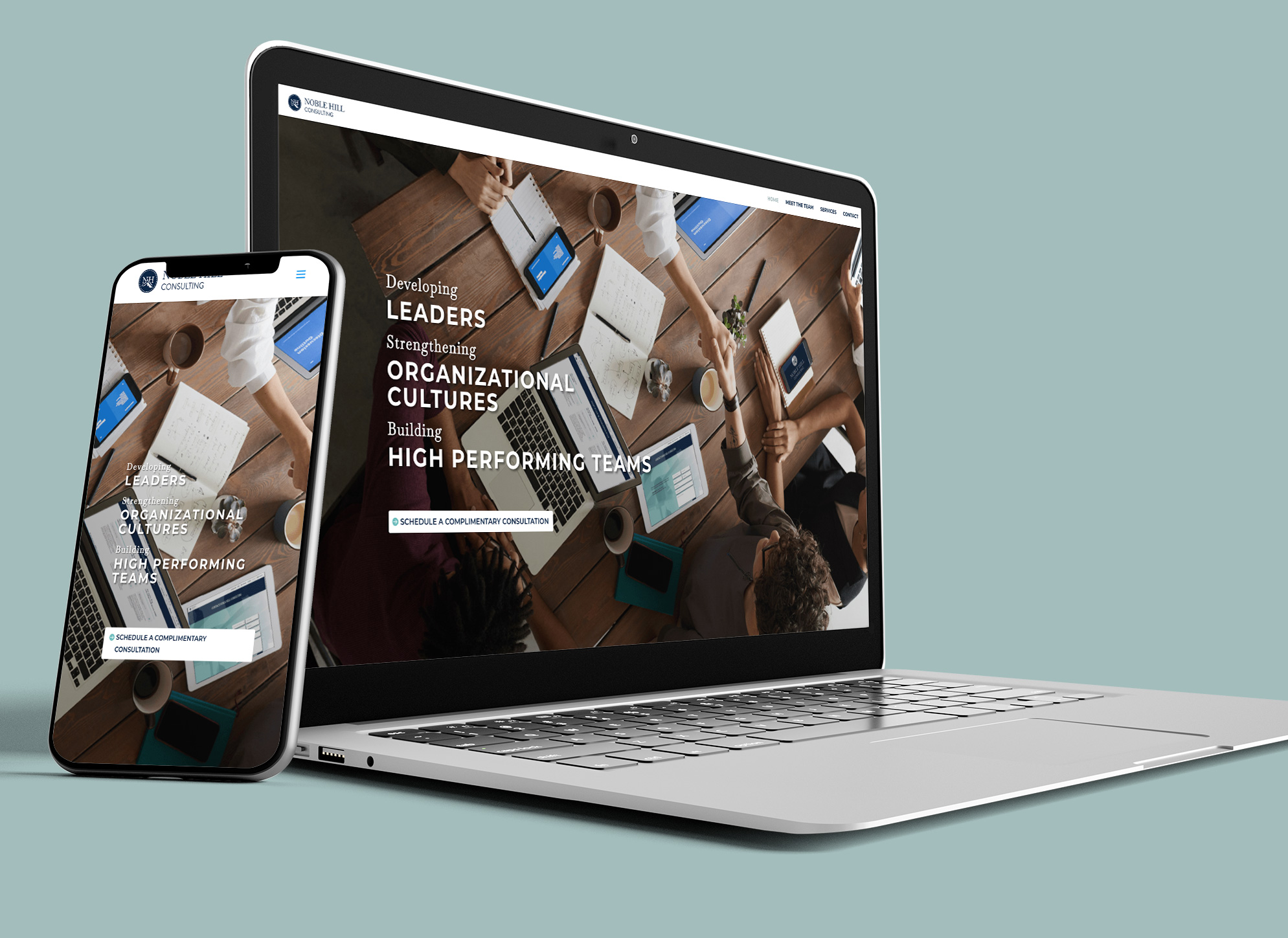 Noble Hill Consulting Website Mockup