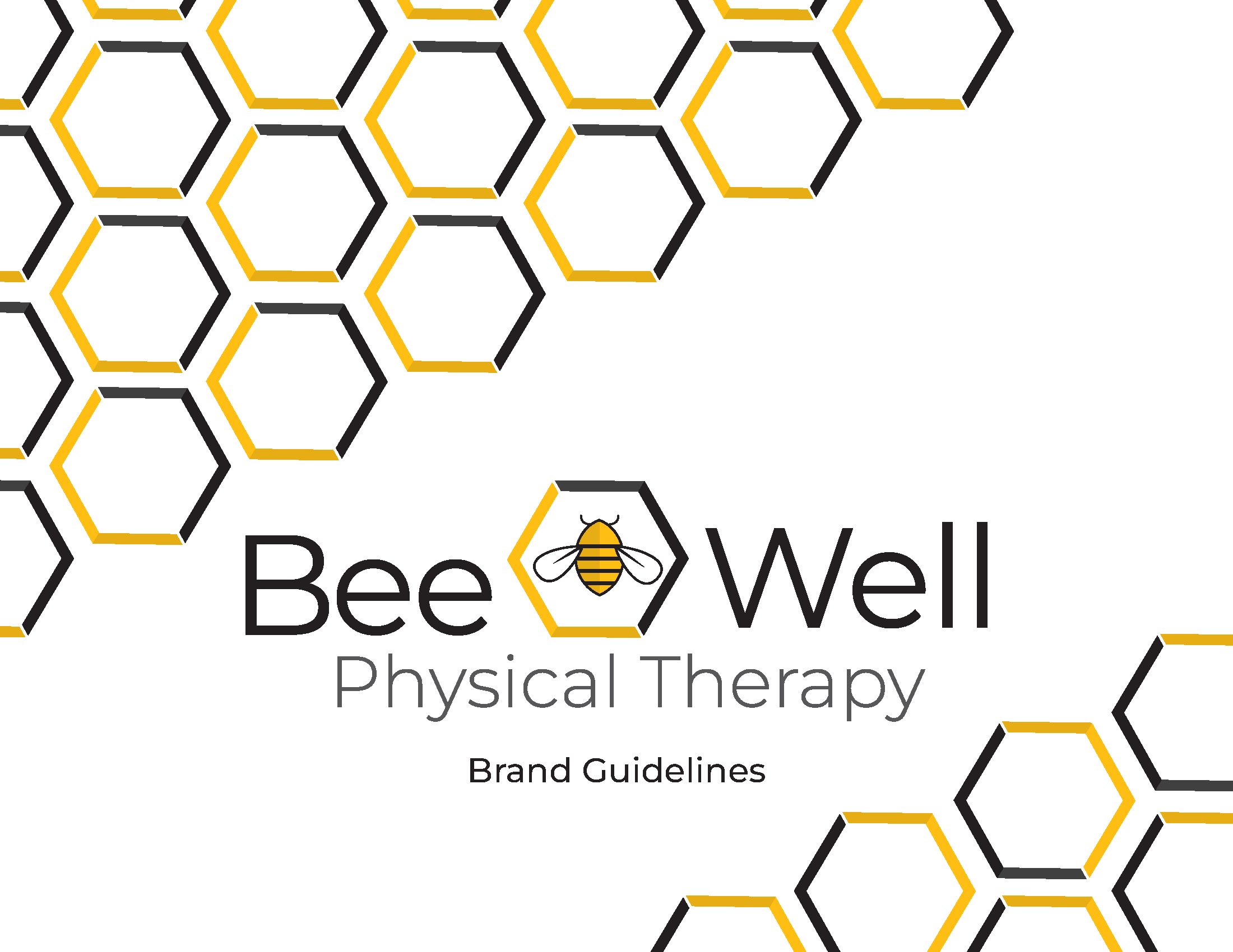 Cover Page for the Bee Well brand guide.