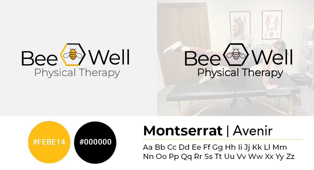 Branding for Bee Well Physical Therapy.